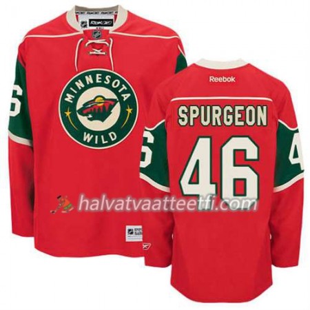 Reebok Miesten NHL Minnesota Wild Pelipaita Jared Spurgeon #46 Koti Punainen