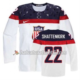 Reebok Miesten NHL Premier Olympic-USA Team Pelipaita Kevin Shattenkirk #22 Koti Valkoinen Paita