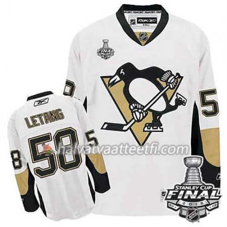 Reebok NHL Pittsburgh Penguins Pelipaita Kris Letang #58 Valkoinen Vieras 2016 Stanley Cup Reebok NHL Pittsburgh Penguins Pelipaita Kris Letang #58 Valkoinen Vieras 2016 Stanley Cup