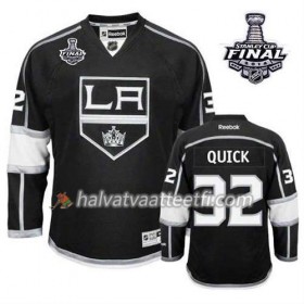 Reebok Miesten NHL Los Angeles Kings Pelipaita Jeff Carter #32 Koti Musta 2014 Stanley Cup