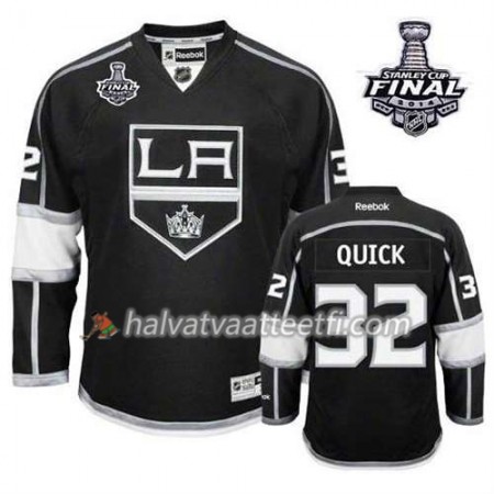 Reebok Miesten NHL Los Angeles Kings Pelipaita Jeff Carter #32 Koti Musta 2014 Stanley Cup