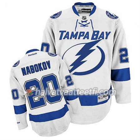 Reebok Miesten NHL Tampa Bay Lightning Pelipaita Evgeni Nabokov #20 Vieras Valkoinen