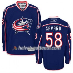 Reebok Miesten NHL Columbus Blue Jackets Pelipaita David Savard #58 Koti Valkoinen