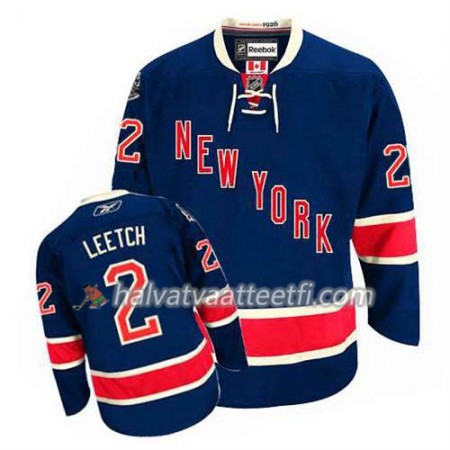 Reebok Miesten NHL New York Rangers Pelipaita Brian Leetch #2 Kolmas Sininen