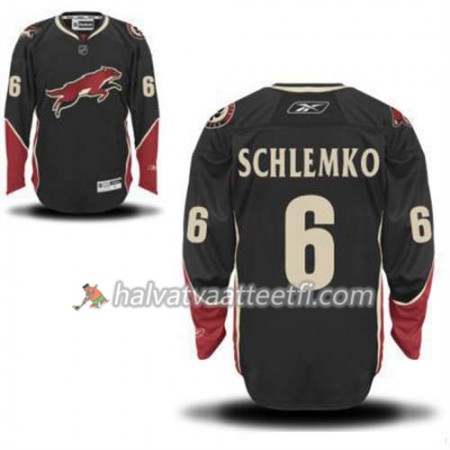 Reebok Miesten NHL Phoenix Coyotes David Schlemko 6 Musta Kolmas