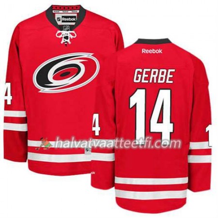 Reebok Miesten NHL Carolina Hurricanes Pelipaita Nathan Gerbe #14 Koti Punainen