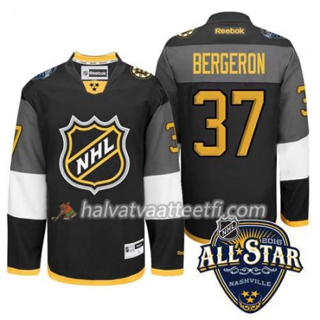 2016 All Star NHL Premier-Boston Bruins Pelipaita Patrice Bergeron #37 Musta Paita