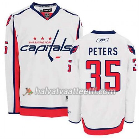 Reebok Miesten NHL Washington Capitals Pelipaita Justin Peters #35 Vieras Valkoinen Reebok Miesten NHL Washington Capitals Pelipaita Justin Peters #35 Vieras Valkoinen