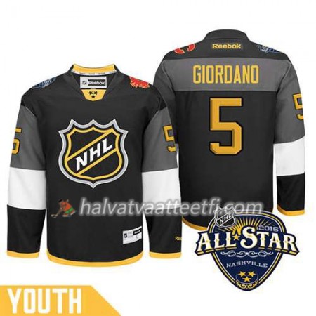Lasten NHL 2016 All Star Premier-Calgary Flames Pelipaita Mark Giordano #5 Musta Paita