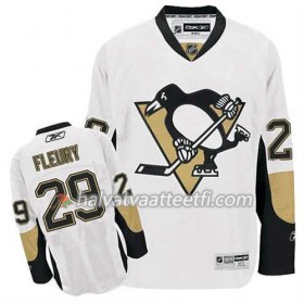 Reebok Miesten NHL Pittsburgh Penguins Pelipaita Marc-Andre Fleury 29 Valkoinen Vieras