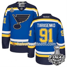 Reebok NHL St. Louis Blues Pelipaita Vladimir Tarasenko #91 Sininen Koti 2016 Stanley Cup