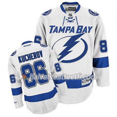 Reebok Miesten NHL Tampa Bay Lightning Pelipaita Nikita Kucherov #86 Vieras Valkoinen Reebok Miesten NHL Tampa Bay Lightning Pelipaita Nikita Kucherov #86 Vieras Valkoinen