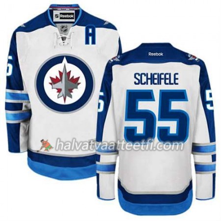 Reebok Miesten NHL Winnipeg Jets Pelipaita Mark Scheifele #55 Vieras Valkoinen