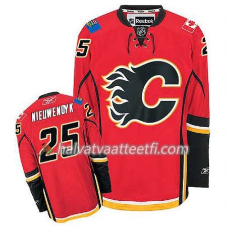 Reebok Miesten NHL Calgary Flames Pelipaita Joe Nieuwendyk #25 Koti Punainen
