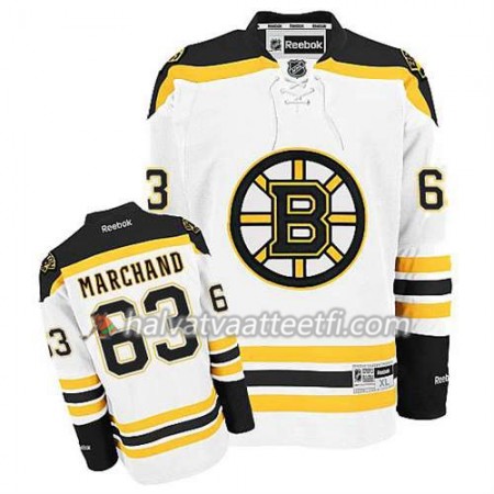 Reebok Miesten NHL Boston Bruins Pelipaita Brad Marchand #63 Vieras Valkoinen Reebok Miesten NHL Boston Bruins Pelipaita Brad Marchand #63 Vieras Valkoinen