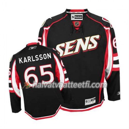 Reebok Miesten NHL Ottawa Senators Pelipaita Erik Karlsson #65 Kolmas Musta