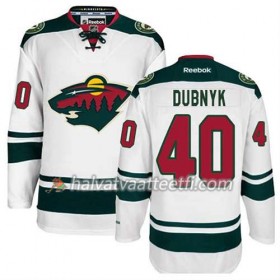 Reebok Miesten NHL Minnesota Wild Pelipaita Devan Dubnyk #40 Vieras Valkoinen