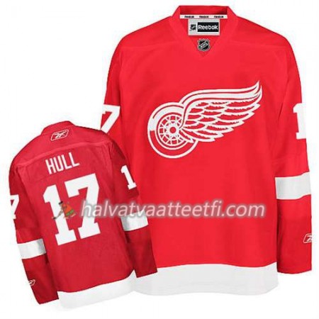 Reebok Miesten NHL Detroit Red Wings Pelipaita Brett Hull #17 Koti Punainen