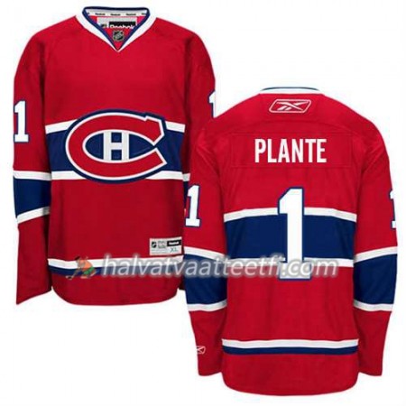 Reebok Miesten NHL Montreal Canadiens Pelipaita Jacques Plante #1 Koti Punainen Reebok Miesten NHL Montreal Canadiens Pelipaita Jacques Plante #1 Koti Punainen