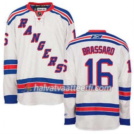 Reebok Miesten NHL New York Rangers Pelipaita Derick Brassard #16 Vieras Valkoinen