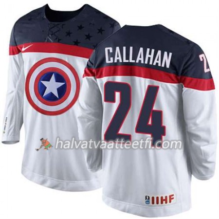 Reebok Miesten NHL Premier Olympic-USA Team Pelipaita Ryan Callahan #24 Valkoinen Paita Reebok Miesten NHL Premier Olympic-USA Team Pelipaita Ryan Callahan #24 Valkoinen Paita