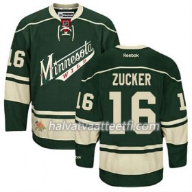 Reebok Miesten NHL Minnesota Wild Pelipaita Jason Zucker #16 Kolmas Vihreä