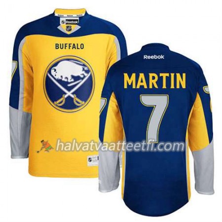 Reebok Miesten NHL Buffalo Sabres Pelipaita Rick Martin #7 Uusi Kolmas Kulta Reebok Miesten NHL Buffalo Sabres Pelipaita Rick Martin #7 Uusi Kolmas Kulta