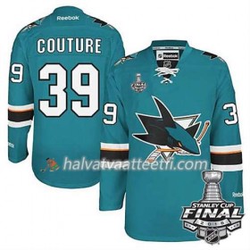 Reebok NHL San Jose Sharks Pelipaita Logan Couture #39 Teal Koti 2016 Stanley Cup