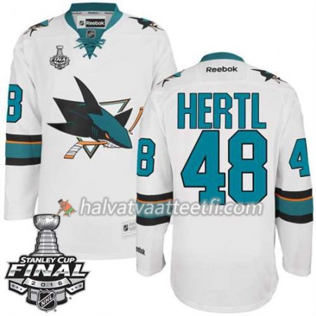 Reebok NHL San Jose Sharks Pelipaita Tomas Hertl #48 Valkoinen Vieras 2016 Stanley Cup Reebok NHL San Jose Sharks Pelipaita Tomas Hertl #48 Valkoinen Vieras 2016 Stanley Cup
