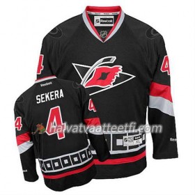 Reebok Miesten NHL Carolina Hurricanes Pelipaita Andrej Sekera #4 Kolmas Musta
