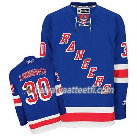 Reebok Miesten NHL New York Rangers Pelipaita Henrik Lundqvist #30 Koti Sininen