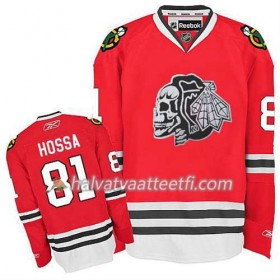 Lasten NHL Chicago Blackhawks Pelipaita Marian Hossa #81 Skull 2014 Stadium Series Punainen