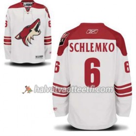 Reebok Miesten NHL Phoenix Coyotes David Schlemko 6 Valkoinen Vieras
