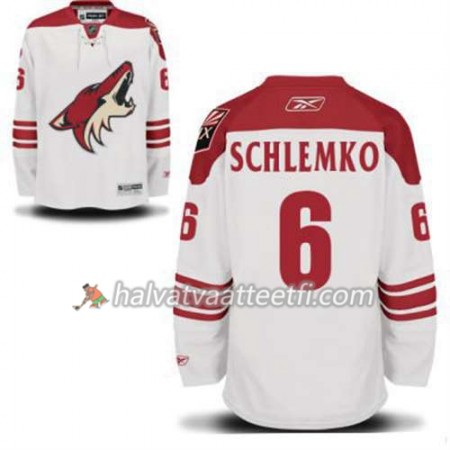 Reebok Miesten NHL Phoenix Coyotes David Schlemko 6 Valkoinen Vieras Reebok Miesten NHL Phoenix Coyotes David Schlemko 6 Valkoinen Vieras