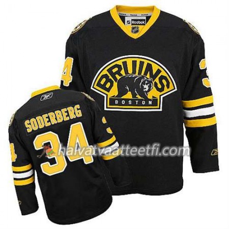 Reebok Miesten NHL Boston Bruins Pelipaita Carl Soderberg #34 Kolmas Musta