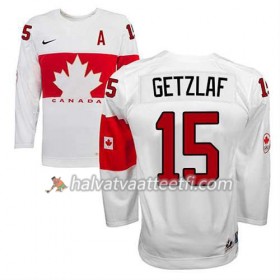 Lasten NHL Premier Olympic-Canada Team Pelipaita Ryan Getzlaf #15 Koti Valkoinen Paita