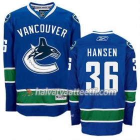 Reebok Miesten NHL Vancouver Canucks Pelipaita Jannik Hansen #36 Koti Sininen