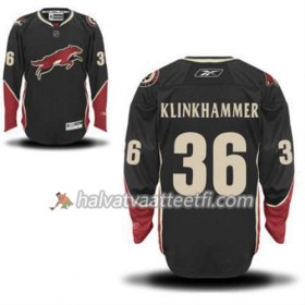 Reebok Miesten NHL Phoenix Coyotes Rob Klinkhammer 36 Musta Kolmas