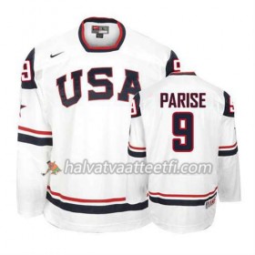Reebok Miesten NHL Premier Olympic-USA Team Pelipaita Zach Parise #9 Valkoinen Paita