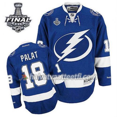Reebok Miesten NHL Tampa Bay Lightning Pelipaita Ondrej Palat #18 Koti Sininen 2015 Stanley Cup Reebok Miesten NHL Tampa Bay Lightning Pelipaita Ondrej Palat #18 Koti Sininen 2015 Stanley Cup