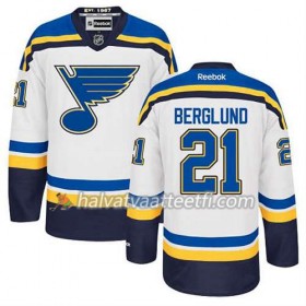 Reebok Miesten NHL St. Louis Blues Pelipaita Patrik Berglund #21 Vieras Valkoinen