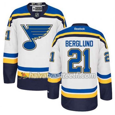 Reebok Miesten NHL St. Louis Blues Pelipaita Patrik Berglund #21 Vieras Valkoinen