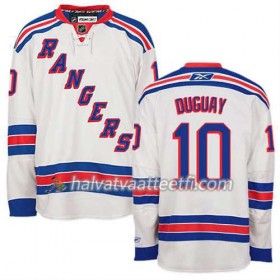 Reebok Miesten NHL New York Rangers Pelipaita Ron Duguay #10 Vieras Valkoinen