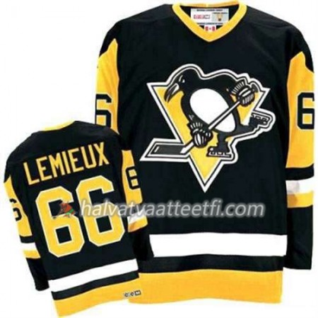 Reebok Miesten NHL Pittsburgh Penguins Pelipaita Mario Lemieux 66 Musta Kolmas Reebok Miesten NHL Pittsburgh Penguins Pelipaita Mario Lemieux 66 Musta Kolmas