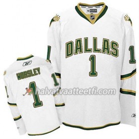 Reebok Miesten NHL Dallas Stars Pelipaita Gump Worsley #1 Kolmas Valkoinen