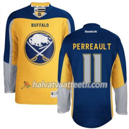 Reebok Miesten NHL Buffalo Sabres Pelipaita Gilbert Perreault #11 Uusi Kolmas Kulta