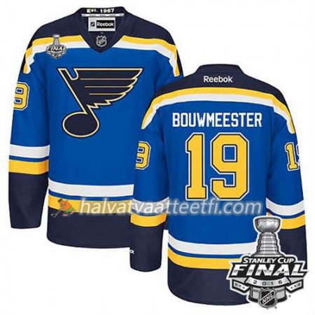 Reebok NHL St. Louis Blues Pelipaita Jay Bouwmeester #19 Sininen Koti 2016 Stanley Cup Reebok NHL St. Louis Blues Pelipaita Jay Bouwmeester #19 Sininen Koti 2016 Stanley Cup