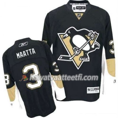 Reebok Miesten NHL Pittsburgh Penguins Pelipaita Olli Maatta 3 Musta Koti