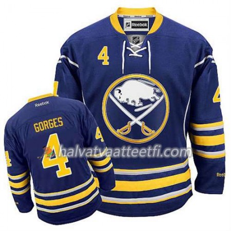 Reebok Miesten NHL Buffalo Sabres Pelipaita Josh Gorges #4 Koti Kulta Reebok Miesten NHL Buffalo Sabres Pelipaita Josh Gorges #4 Koti Kulta