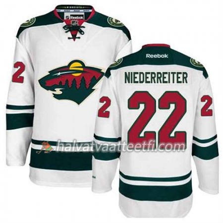 Reebok Miesten NHL Minnesota Wild Pelipaita Nino Niederreiter #22 Vieras Valkoinen